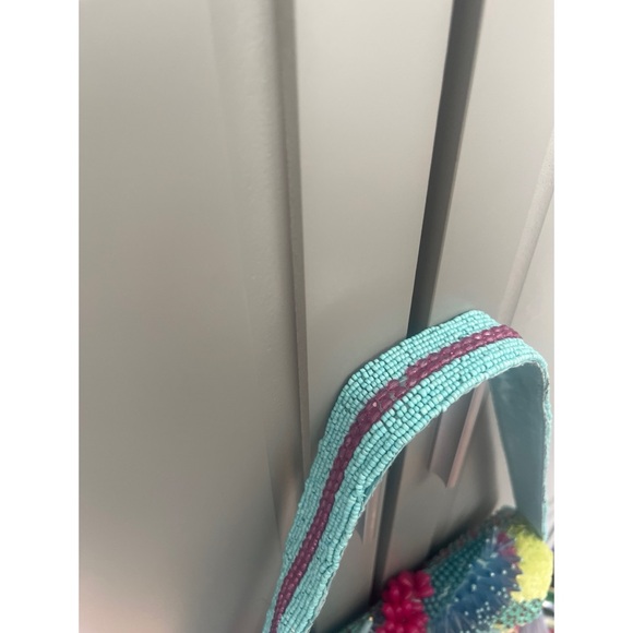 Viral TikTok Handmade Beaded Coastal Coral Reef Shoulder Handbag NWT - Picture 6 of 12